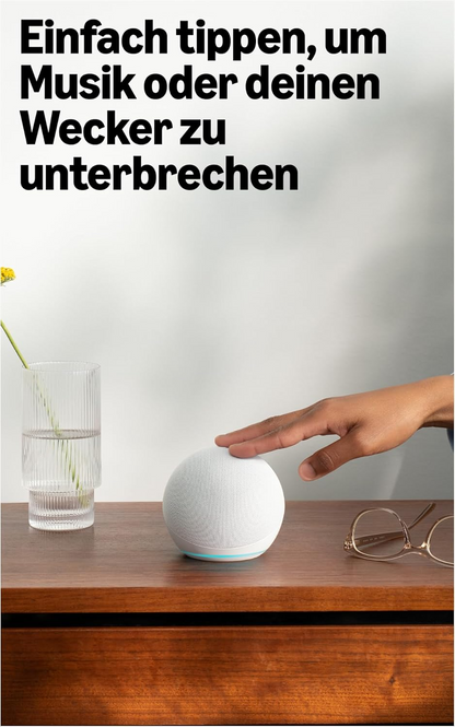 Echo Dot (Neueste Generation) | Smarter WLAN- und Bluetooth-Lautsprecher mit Alexa und gigantischem, sattem Klang | Weiß
